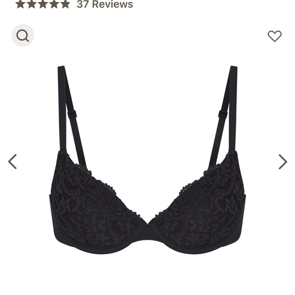 SKIMS Other - SKINS FITS EVERYBODY LACE LACE PUSH-UP DEMI BRA 36DD